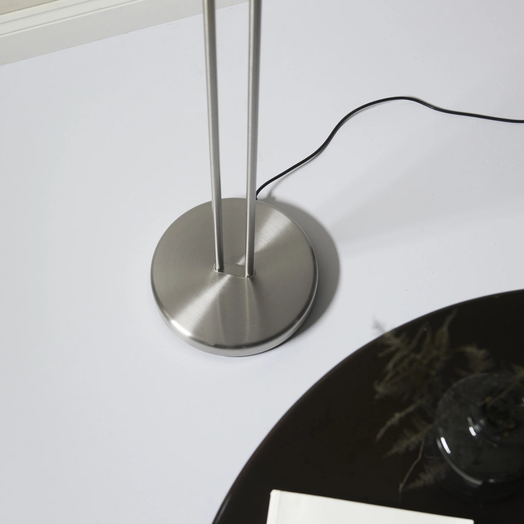 Lampada da terra Monaco dimmer con luce lettura cromata