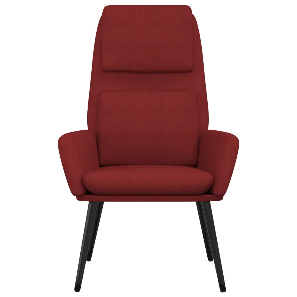 Sedia Relax Rosso Vino in Tessuto 341320