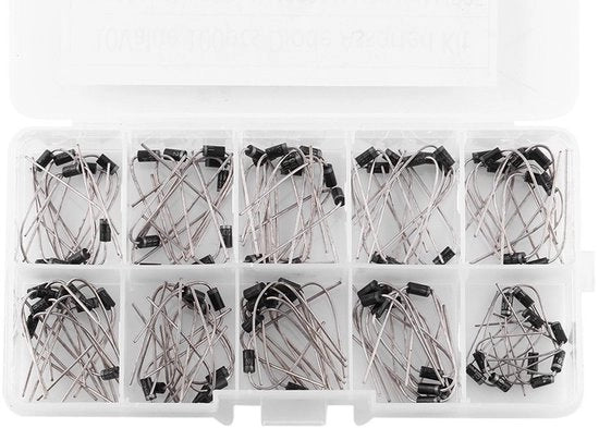Set di diodi regolatori da 100 pezzi con scatola di conservazione