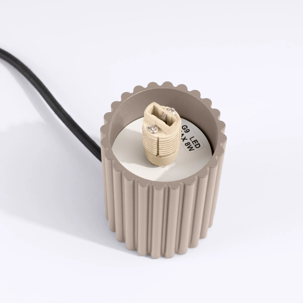 Lampada da tavolo HALO taupe