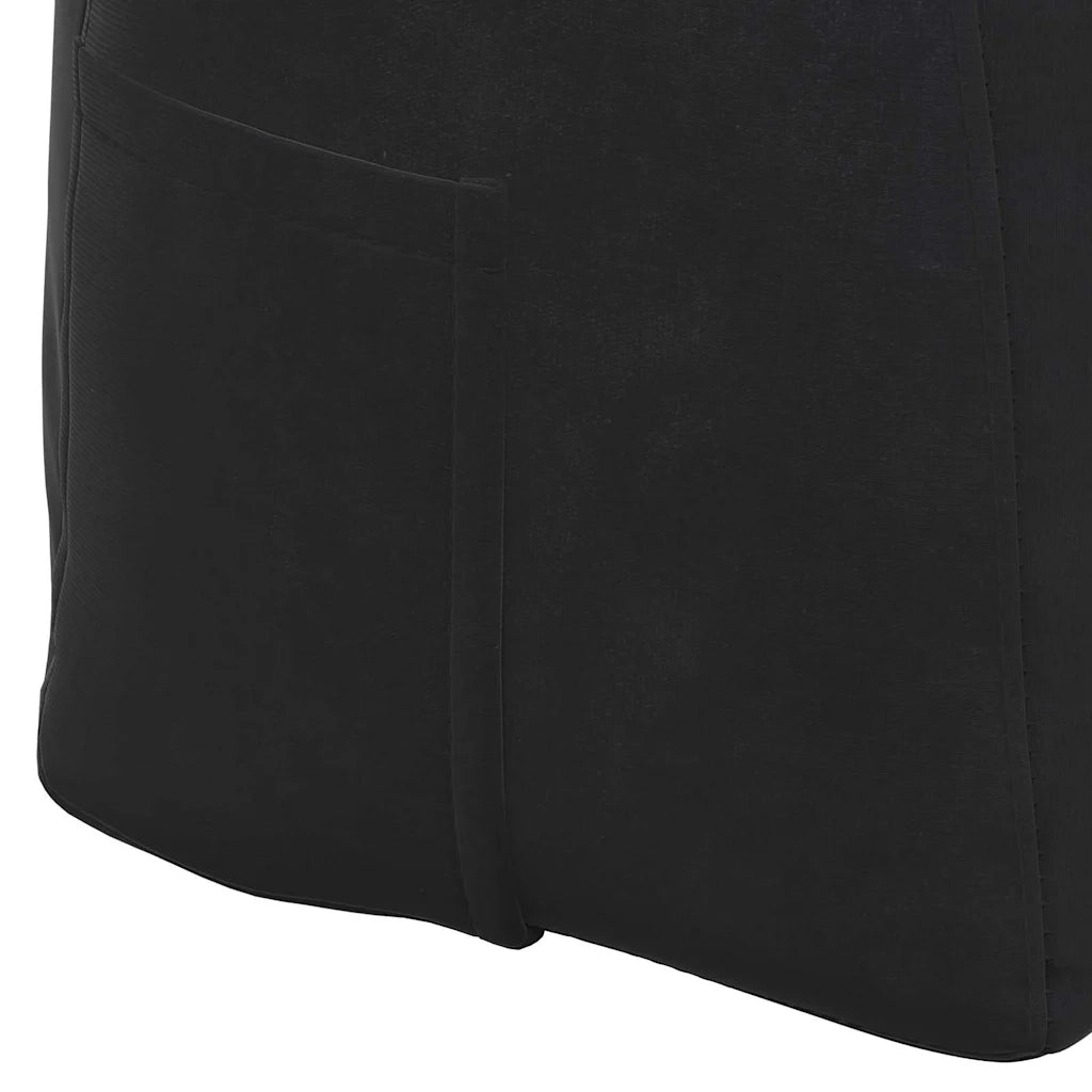 Cuscino per Schiena Nero 140 x 24 x 50 cm Velluto 42014522