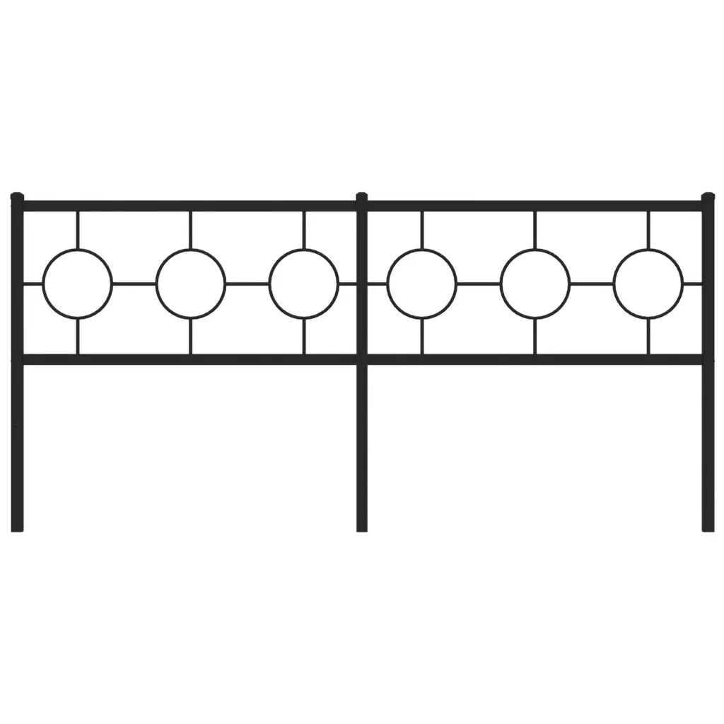 Testiera di Ricambio in Metallo Nero 180 cm 376262