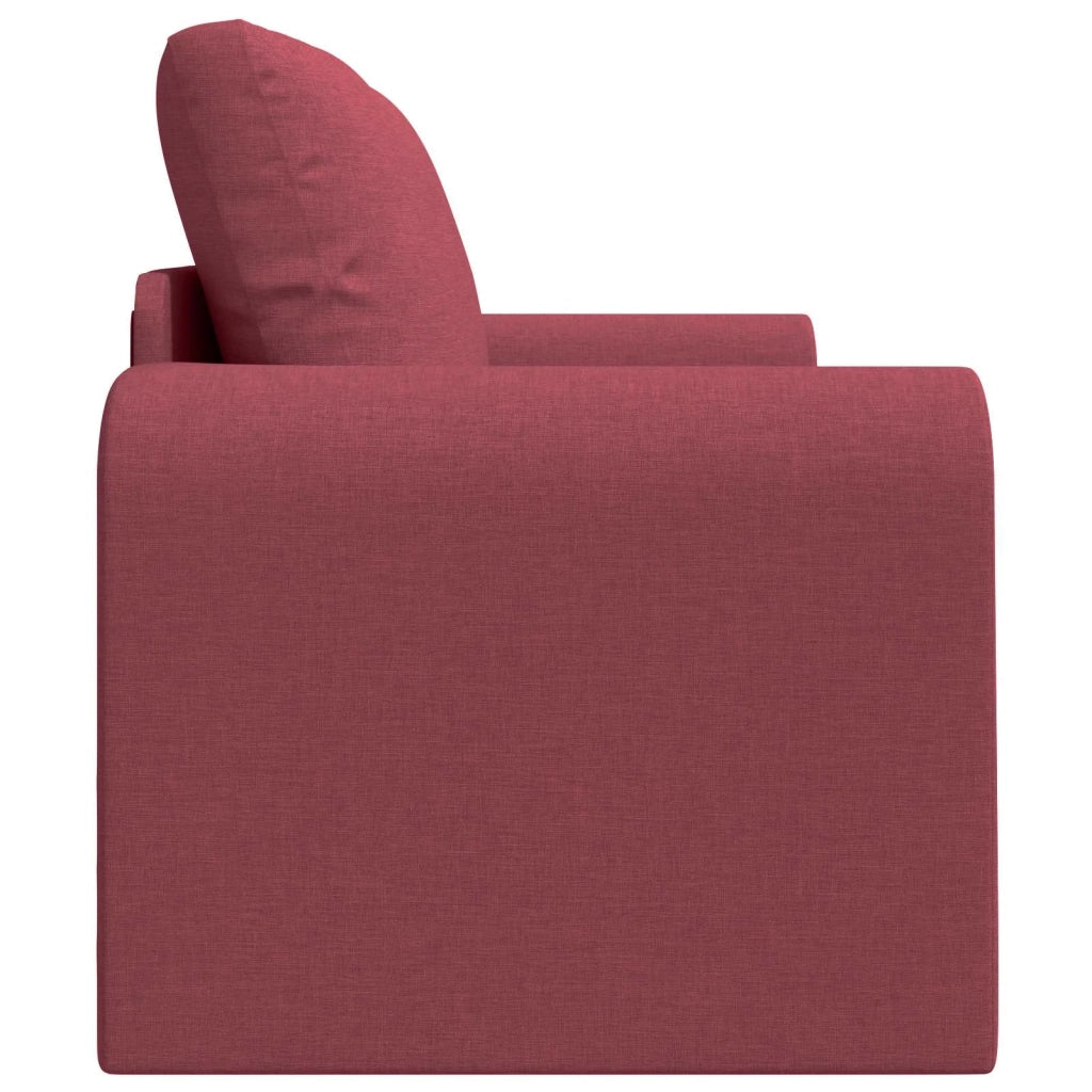 Divano letto | Sof¨¤ letto | Letto singolo 60cm Rosso Vino Tessuto
