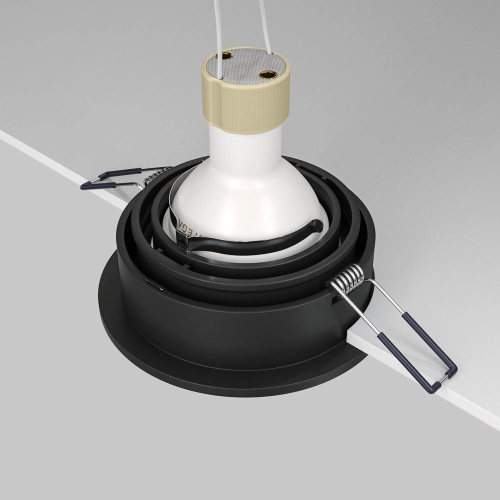 Faretto incasso soffitto Maytoni Atom DL025-2-01B nero