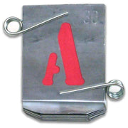 VBW Stampi Alfabeto Zinco 50mm colore Argento