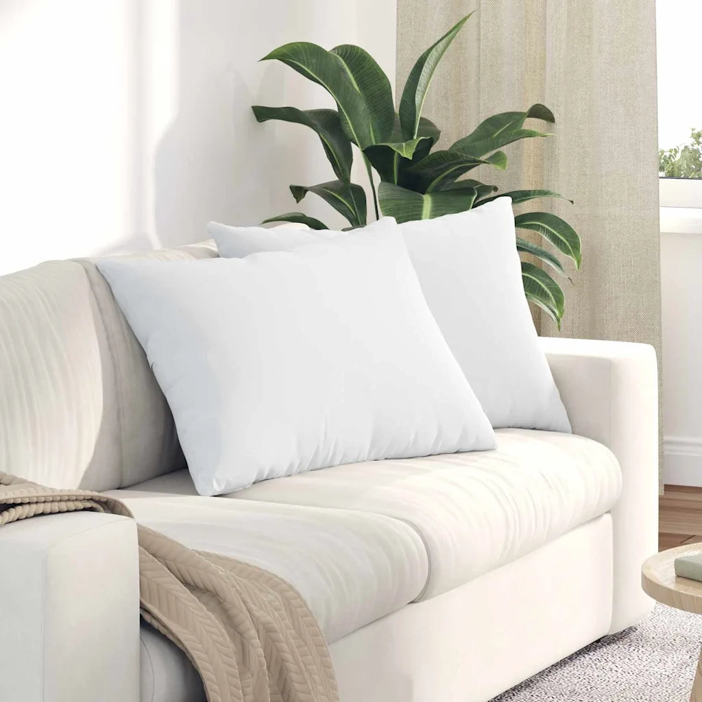 Cuscini da Divano 2 pcs Bianco 70 x 50 cm Tessuto 42013750