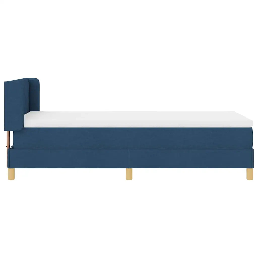 Letto a molle con materasso Blu 200 x 100 cm Tessuto 3341348