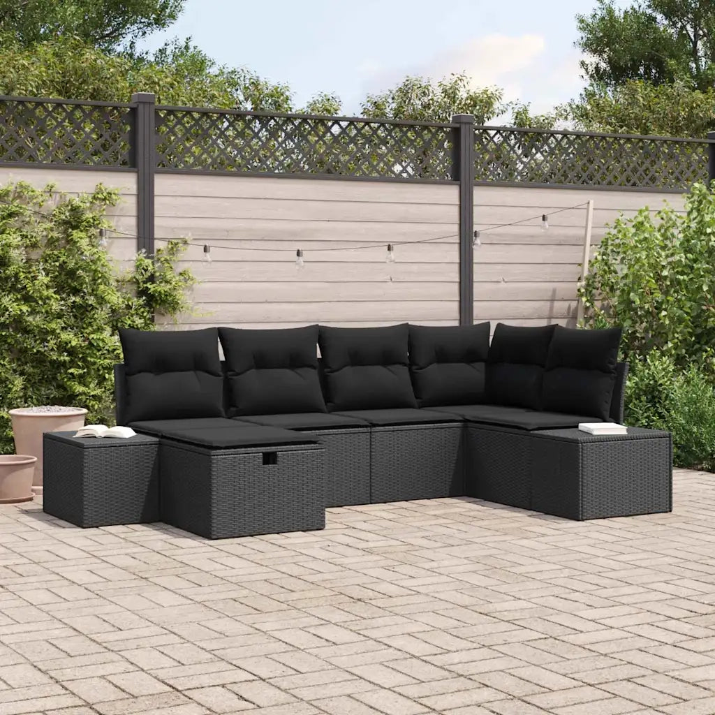 Set di divani con cuscino 6 pcs polyrattan 3360714