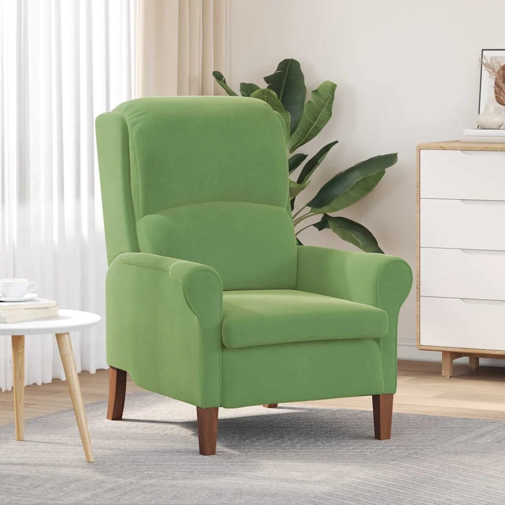 poltrona Verde chiaro 76 x 94 x 102 cm Velluto