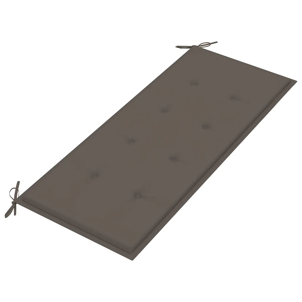 Panchina da Giardino 2 Posti e Cuscino 120cm Massello Eucalipto 3060977