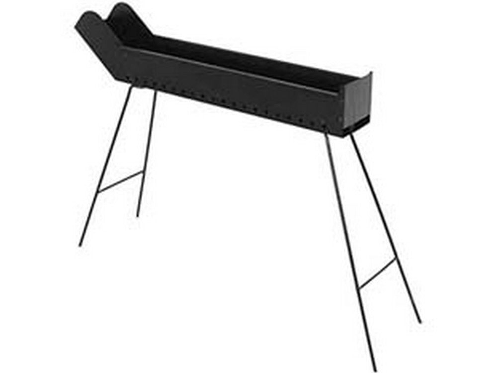 1pz barbecue cuocispiedini a carbonella richiudibile - cm.80x14x65h. cod:ferx.fer400978