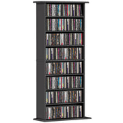 Libreria per CD DVD ¨C Xylo ¨C 8 scomparti 6 ripiani regolabili nero