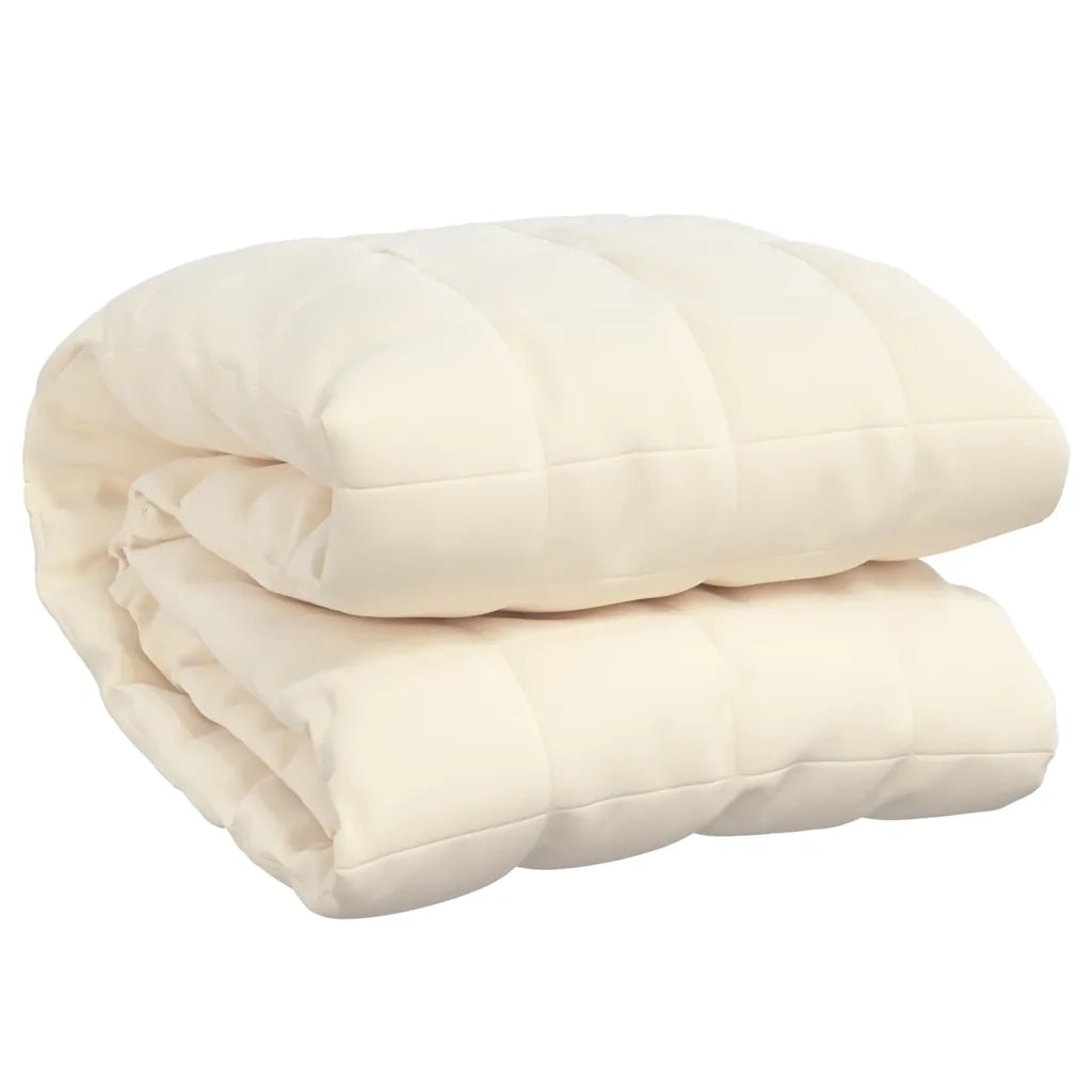 Coperta Ponderata Crema Chiaro 138x200 cm 6 kg Tessuto 350808