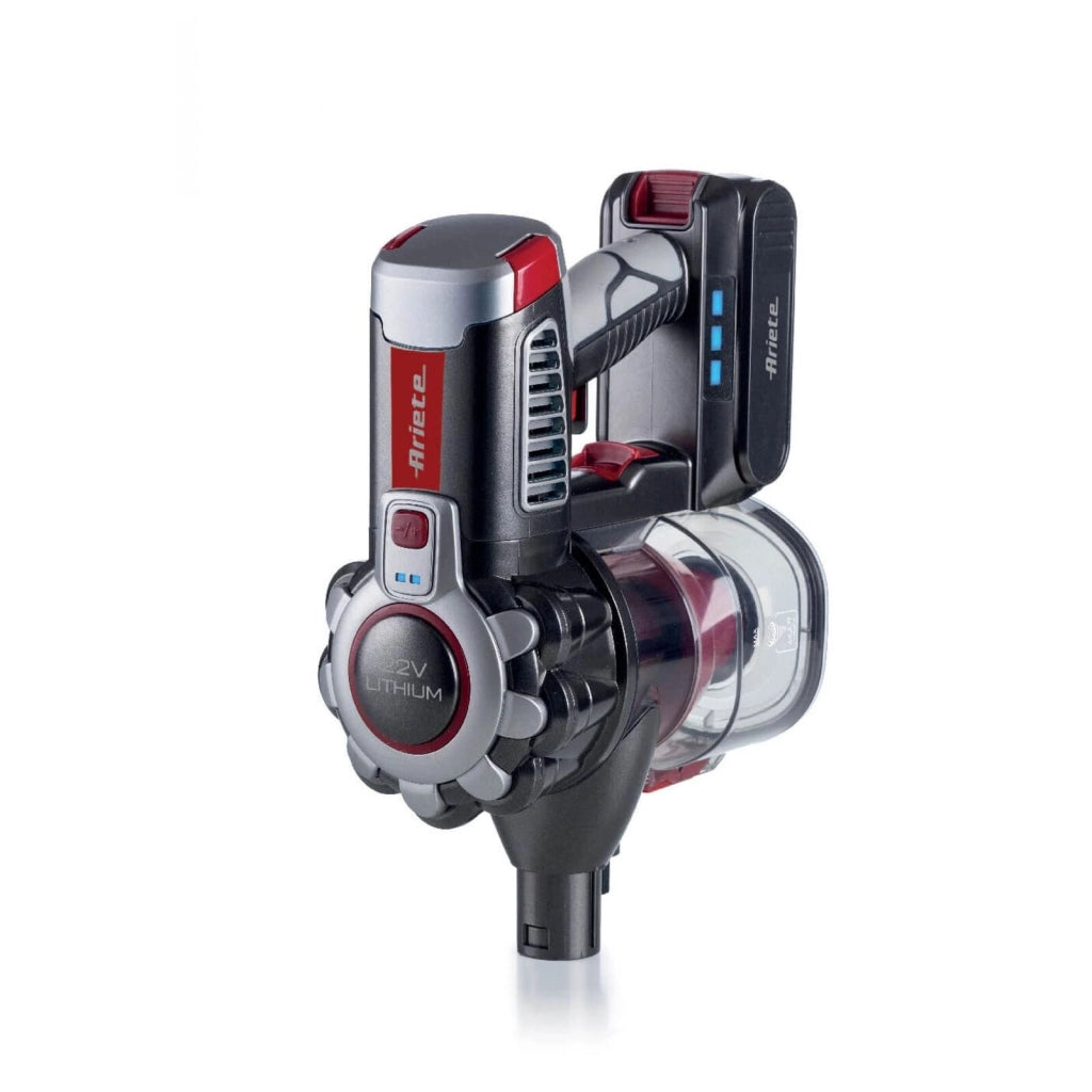 Ariete 2757 Scopa Elettrica Cordless 2 in 1 Ciclonica Senza Sacchetto 1 L 120W autonomia 45 min colore Rosso