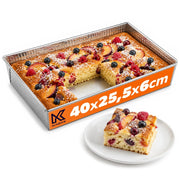 Teglia rettangolare per torte KADAX, 40x25x6 cm