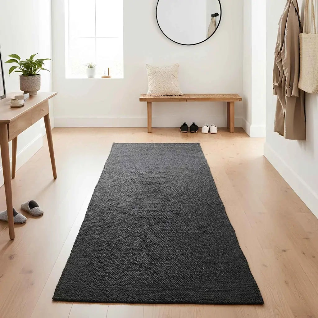 Tappeti per area Grigio Scuro 80 x 150 cm Juta 42010555