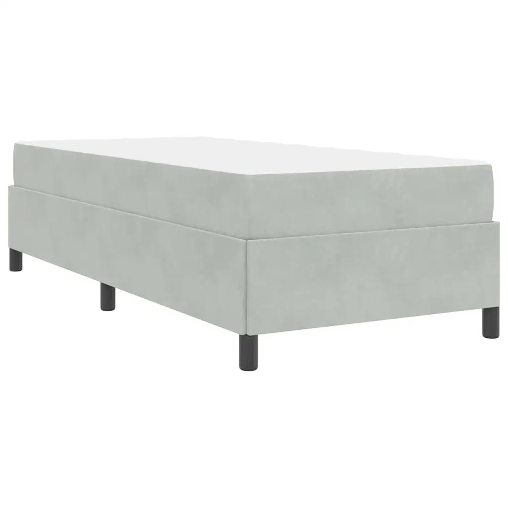 Struttura del letto-Giroletto Grigio chiaro 90 x 200 cm Tessuto 461926