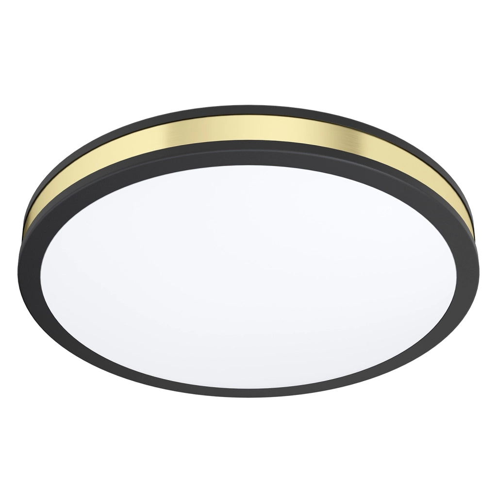 Plafoniera Moderna Pescaito Acciaio Nero Luce Led Integrato 19,5W