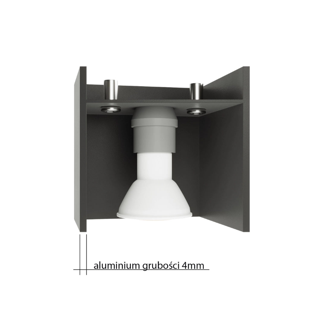 Lampada da soffitto QUAD nero