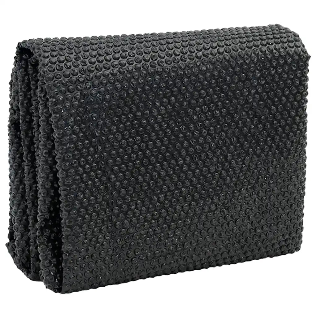 Pellicola Galleggiante Solare PE Piscina 450x220 cm Nero e Blu CFW9336806