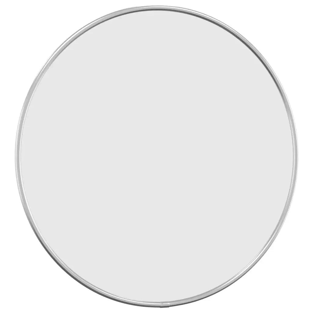 Specchio da Parete-Specchio a muro Argento ? 40 cm Rotondo