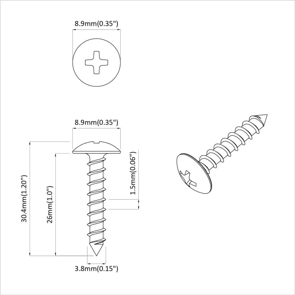 Viti in Legno 8451 pcs Argento Acciaio
