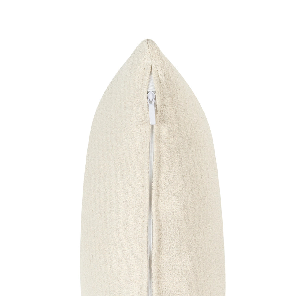 Chaise Lounge Bianco Destra in bouclè con cuscini decorativi Gambe in metallo Soggiorno di design moderno
