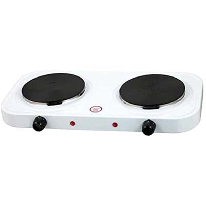 FORNELLO ELETTRICO 2 PIASTRE 2 x Ø 15,5 cm - 1000/2000 Watt