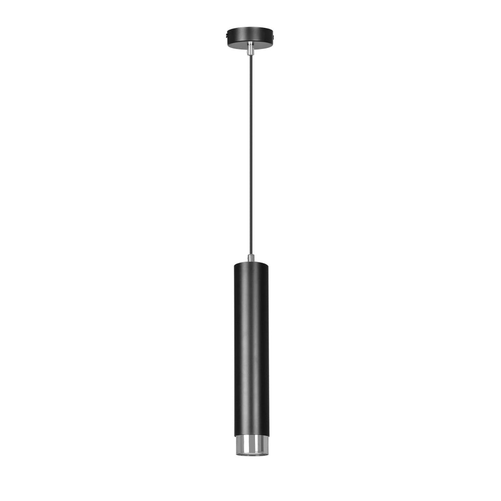 Lampada a sospensione Emibig Kibo nera cromo GU10 1 luce