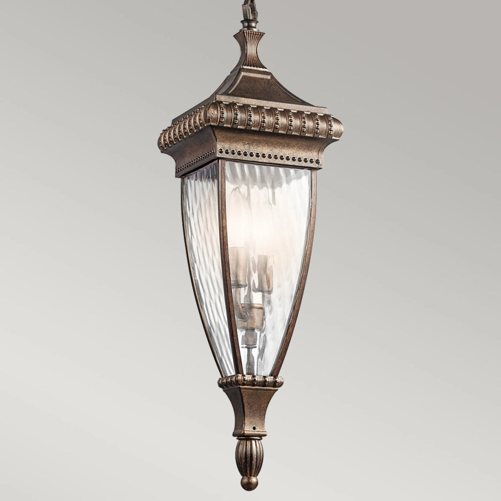 Lampada sospesa esterna Venetian Rain bronzo E14 Kichler