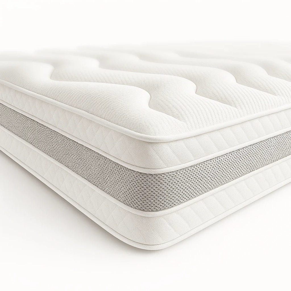 Materasso 120x190 Una Piazza e Mezza ergonomico e traspirante 20 cm | Comfort naturale e design scandi ad alta rigidità | The White Stone