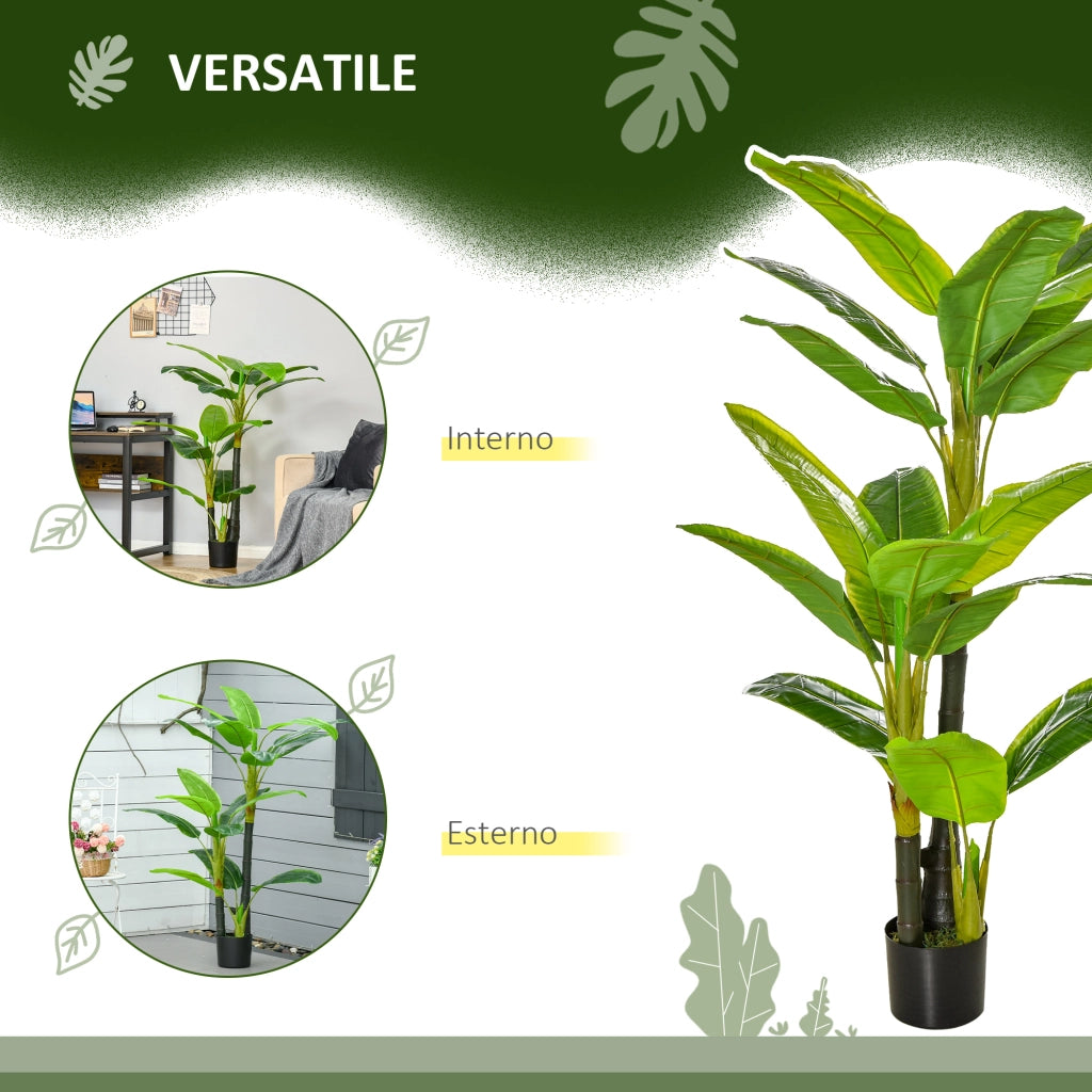 Pianta Banano Artificiale ¨C Xylo ¨C 150cm per Interno ed Esterno