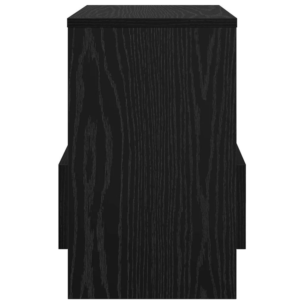 Scaffale per riviste 2 pcs Rovere Nero 35 x 30 x 45 cm 890971