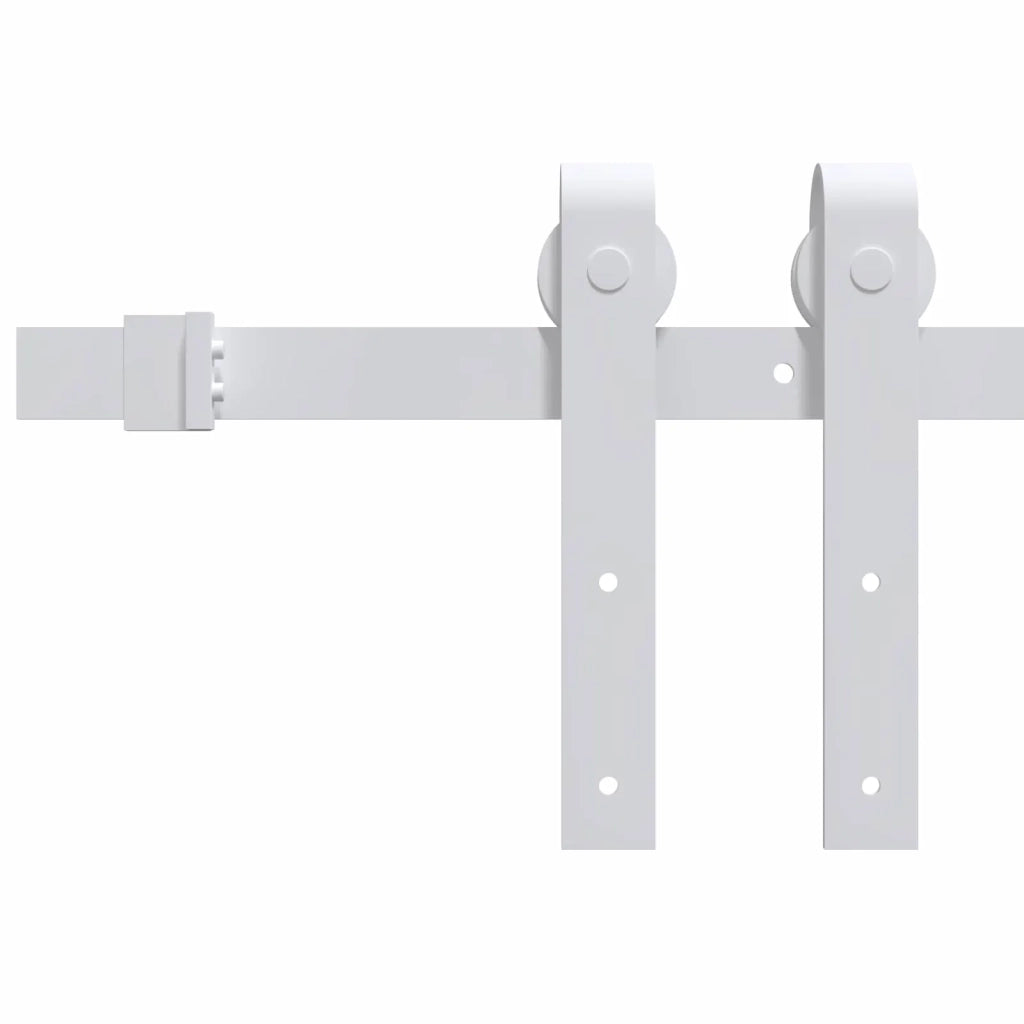 Porta scorrevole Naturale e Bianco 80 x 210 cm 3444958