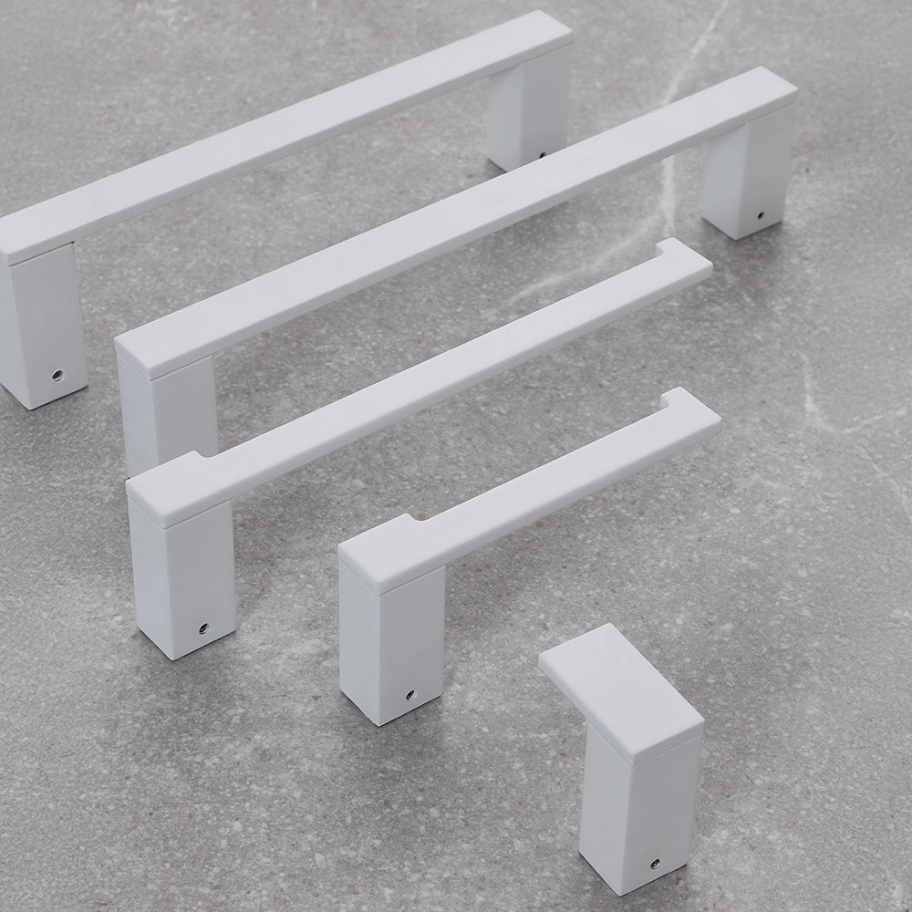 Set con appendino, porta rotolo e porta salviette a muro bianco Sky