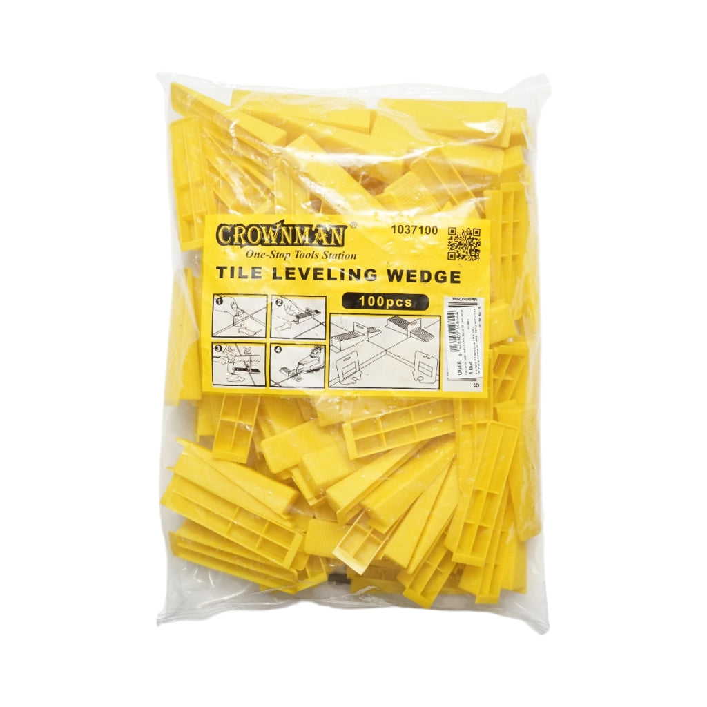 Cunei di livellamento per piastrelle e gres porcellanato, 100 pezzi/set, Crownman