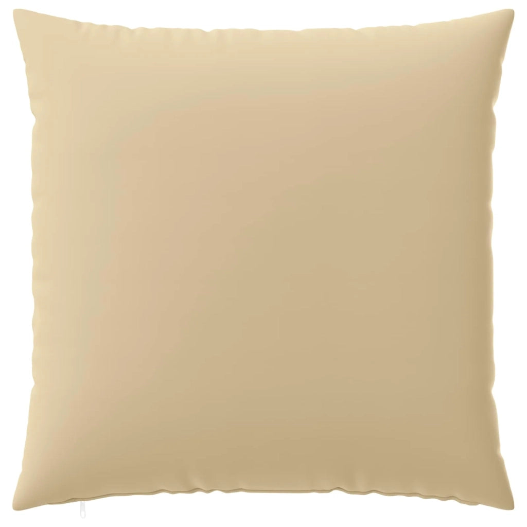 Federa 6 pcs HEERLEN Beige 60 x 60 cm Poliestere 912682