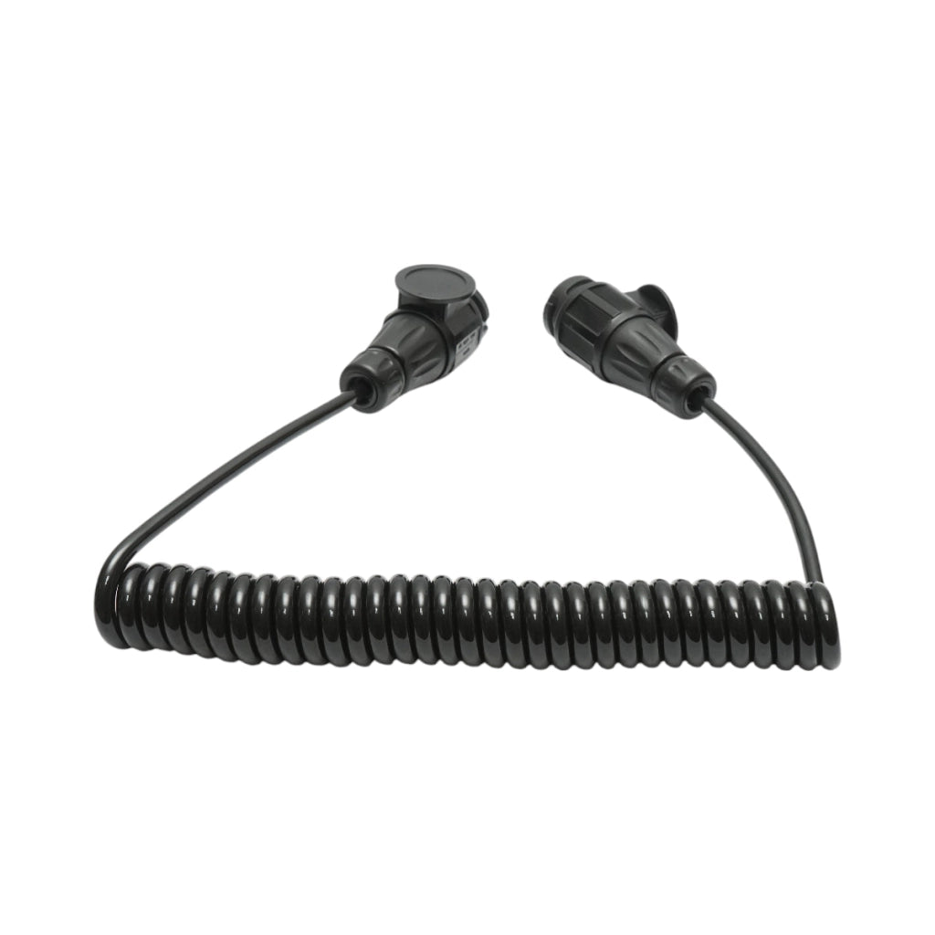 Cavo a spirale per rimorchio da 3,5 m con 2 spine maschio a 13 pin, 8 fili Breckner Germany