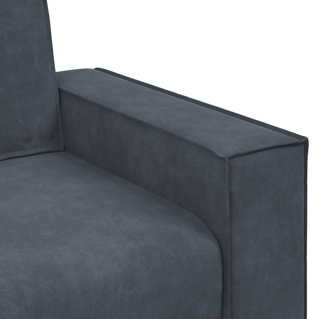 Divano a 2 Posti-Sofa 2 Posti grigio scuro 120 cm in Velluto 732846