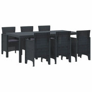 Set da Pranzo per Giardino 7 pcs Antracite Polipropilene 3378715