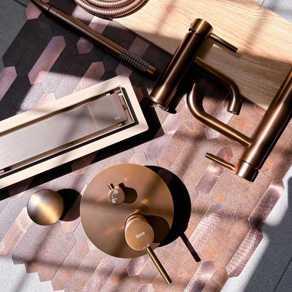 Scarico Lineare Neox Brush Copper 50