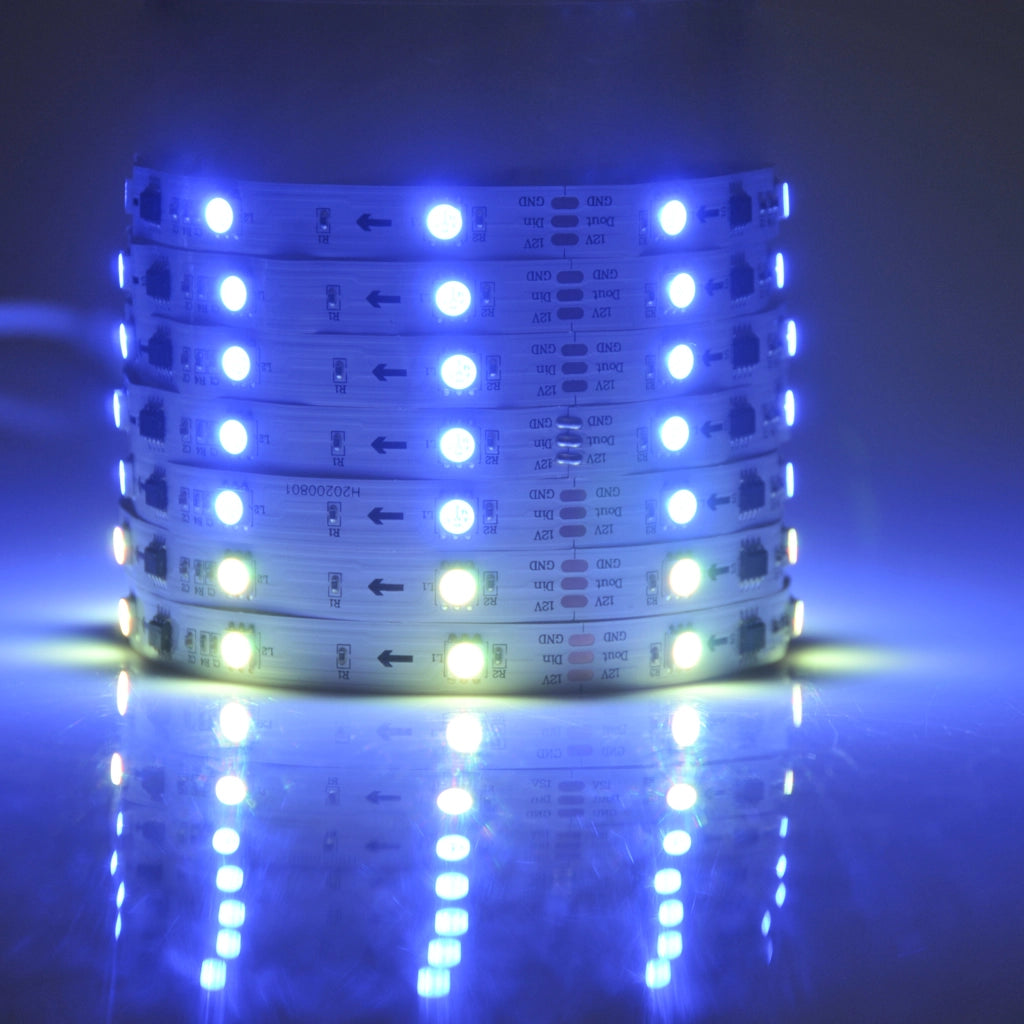 Kit striscia LED RGB Magic 5m 12V IP20 con telecomando Polux