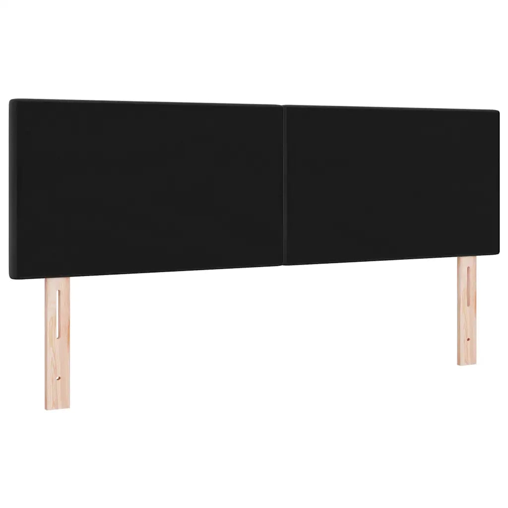 Testiera LED con strisce LED Nero 144 cm Velluto 3338131