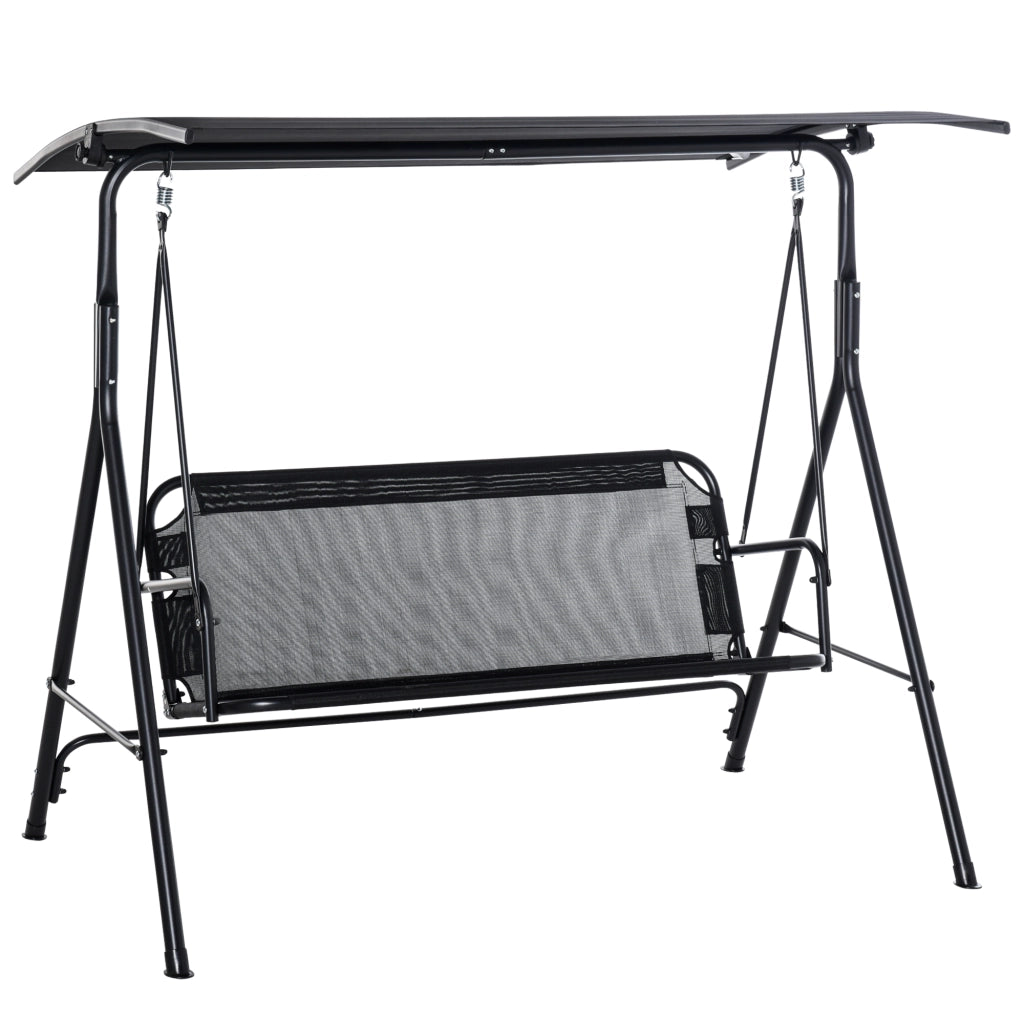 Amaca da giardino 2 posti ¨C Minimal ¨C nero acciaio 172x110x155 cm