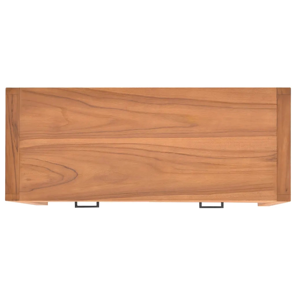 Scrivania | Tavolo da Ufficio con 2 Cassetti 100x40x75 cm in Legno di Teak