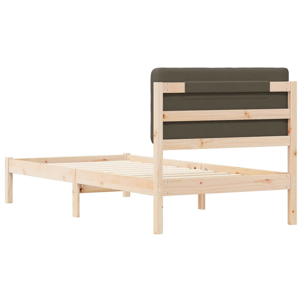Letto con Testiera Rivestita-Struttura Letto con Testiera Talpa 90 x 190 cm Pino massello 960165