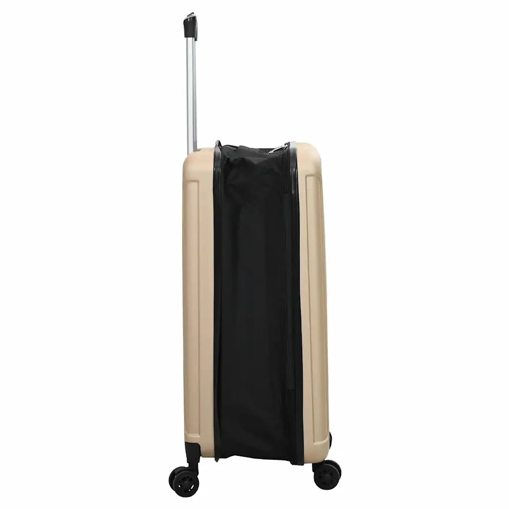 Valigia con blocco Champagne 43 x 27 x 66 cm Plastica ABS 42006255