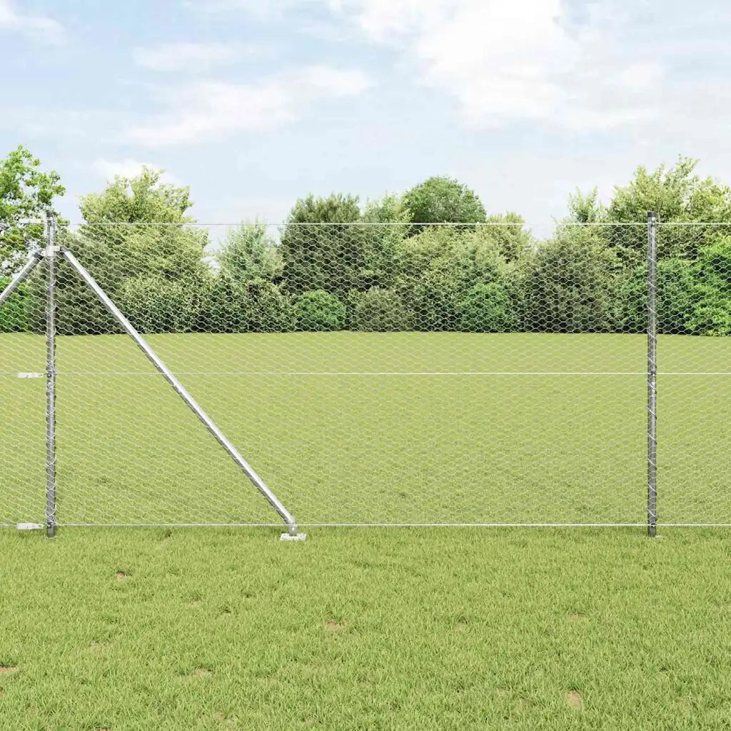 Palo della recinzione Argento 100 x 1,4 m (maglia da 25 mm)