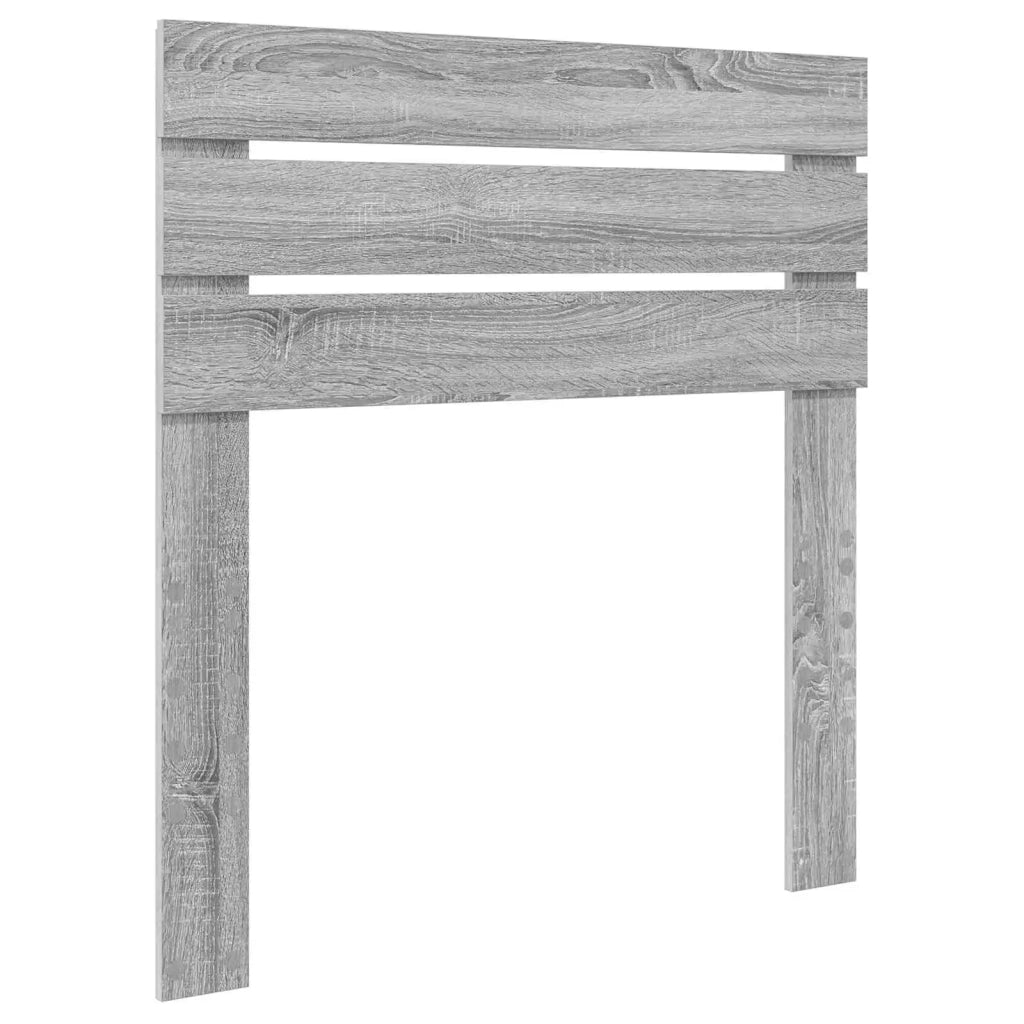 Struttura del letto-Giroletto Grigio Sonoma e Argento 75 x 190 cm 915522
