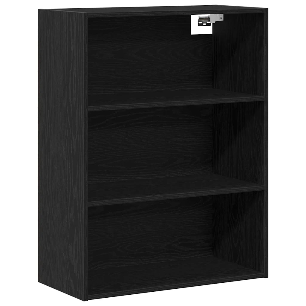 Credenza-Buffet-Armadio da cucina Rovere Nero 69,5 x 34 x 180 cm Legno multistrato 491978